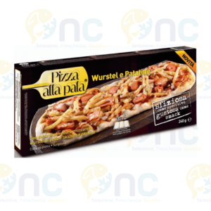 pizza wurstel e patatine