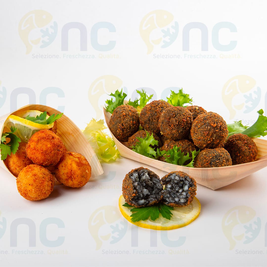 arancinetti al nero di seppia